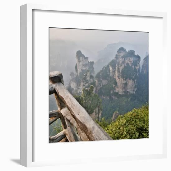 China, Hallelujah Mountains, Wulingyuan, Landscape and Many Peaks-Darrell Gulin-Framed Photographic Print