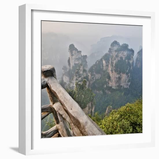 China, Hallelujah Mountains, Wulingyuan, Landscape and Many Peaks-Darrell Gulin-Framed Photographic Print