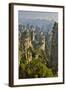 China, Hallelujah Mountains, Wulingyuan, Landscape and Many Peaks-Darrell Gulin-Framed Photographic Print