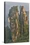 China, Hallelujah Mountains, Wulingyuan, Landscape and Many Peaks-Darrell Gulin-Stretched Canvas