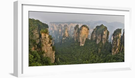 China, Hallelujah Mountains, Wulingyuan, Landscape and Many Peaks-Darrell Gulin-Framed Photographic Print