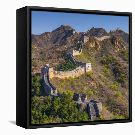 China, Hebei Province, Luanping County, Jinshanling, Great Wall of China-Alan Copson-Framed Stretched Canvas