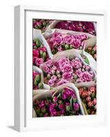 China, Hong Kong. Flower market.-Julie Eggers-Framed Photographic Print