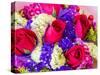 China, Hong Kong. Flower market.-Julie Eggers-Stretched Canvas