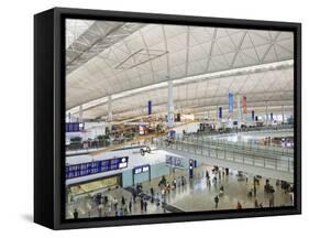 China, Hong Kong, Interior of Hong Kong International Airport-Steve Vidler-Framed Stretched Canvas