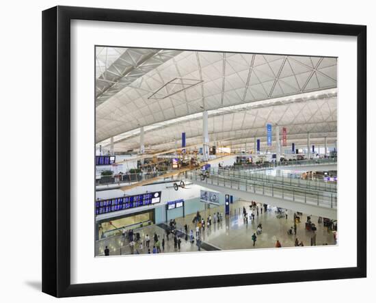 China, Hong Kong, Interior of Hong Kong International Airport-Steve Vidler-Framed Premium Photographic Print