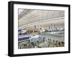 China, Hong Kong, Interior of Hong Kong International Airport-Steve Vidler-Framed Photographic Print