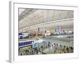 China, Hong Kong, Interior of Hong Kong International Airport-Steve Vidler-Framed Photographic Print