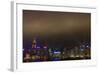 China, Hong Kong, Night Laser Show on Hong Kong Waterfront-Terry Eggers-Framed Photographic Print