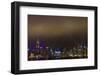 China, Hong Kong, Night Laser Show on Hong Kong Waterfront-Terry Eggers-Framed Photographic Print