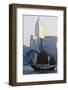 China, Hong Kong, Sailing Boat in Victoria Harbor at Sunset-Paul Souders-Framed Photographic Print