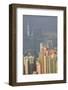 China, Hong Kong, View of Downtown Area from the Peak Viewing Area-Terry Eggers-Framed Photographic Print