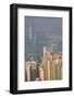 China, Hong Kong, View of Downtown Area from the Peak Viewing Area-Terry Eggers-Framed Photographic Print