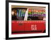 China, Hong Kong, Wan Chai, Nightlife Neon Reflected in a Hong Kong Taxi Window-Gavin Hellier-Framed Photographic Print