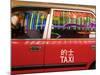 China, Hong Kong, Wan Chai, Nightlife Neon Reflected in a Hong Kong Taxi Window-Gavin Hellier-Mounted Photographic Print