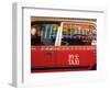 China, Hong Kong, Wan Chai, Nightlife Neon Reflected in a Hong Kong Taxi Window-Gavin Hellier-Framed Photographic Print