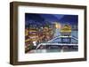 China, Hunan province, Fenghuang, riverside houses-Maurizio Rellini-Framed Photographic Print