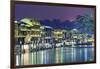 China, Hunan province, Fenghuang, riverside houses-Maurizio Rellini-Framed Photographic Print