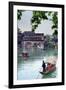 China, Hunan province, Fenghuang, riverside houses-Maurizio Rellini-Framed Photographic Print