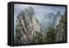 China, Hunan Province, Tianzi Mountains. Sunrise on mountain landscape.-Jaynes Gallery-Framed Stretched Canvas