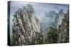 China, Hunan Province, Tianzi Mountains. Sunrise on mountain landscape.-Jaynes Gallery-Stretched Canvas