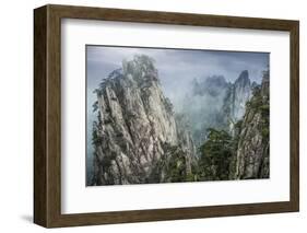 China, Hunan Province, Tianzi Mountains. Sunrise on mountain landscape.-Jaynes Gallery-Framed Photographic Print