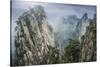 China, Hunan Province, Tianzi Mountains. Sunrise on mountain landscape.-Jaynes Gallery-Stretched Canvas