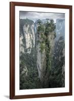 China, Hunan Province, Tianzi Mountains. Sunrise on mountain landscape.-Jaynes Gallery-Framed Photographic Print