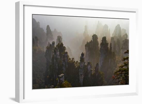 China, Hunan Province, Zhangjiajie National Forest Park-Tuul And Bruno Morandi-Framed Photographic Print