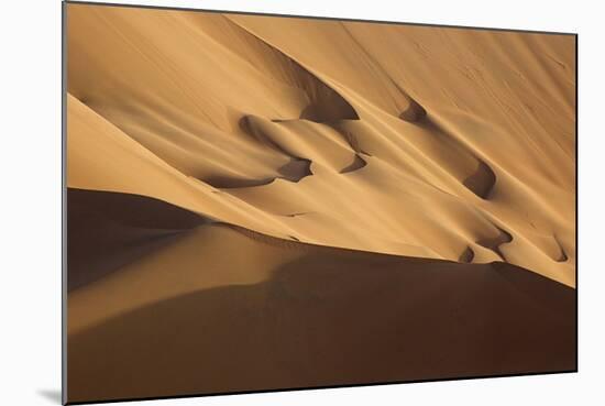 China, Inner Mongolia, Badain Jaran Desert. Desert scenic.-Ellen Anon-Mounted Photographic Print