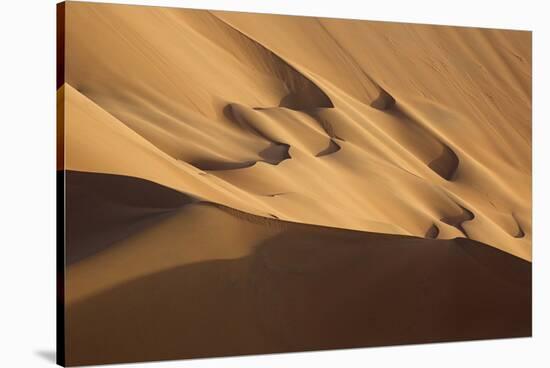China, Inner Mongolia, Badain Jaran Desert. Desert scenic.-Ellen Anon-Stretched Canvas