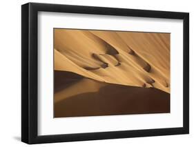 China, Inner Mongolia, Badain Jaran Desert. Desert scenic.-Ellen Anon-Framed Photographic Print