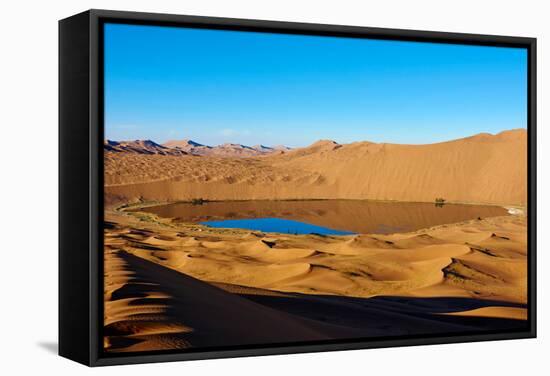 China, Inner Mongolia, Badain Jaran Desert, Gobi Desert-Tuul And Bruno Morandi-Framed Stretched Canvas