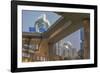 China, Jiangsu, Nanjing. Expressway and modern buildings near Nanjing South Station.-Rob Tilley-Framed Photographic Print