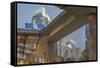 China, Jiangsu, Nanjing. Expressway and modern buildings near Nanjing South Station.-Rob Tilley-Framed Stretched Canvas