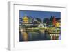 China, Jiangsu, Nanjing. Qinhuai River at Twilight-Rob Tilley-Framed Photographic Print