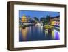 China, Jiangsu, Nanjing. Qinhuai River at Twilight-Rob Tilley-Framed Photographic Print