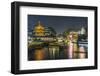 China, Jiangsu, Nanjing. Qinhuai River at twilight.-Rob Tilley-Framed Photographic Print