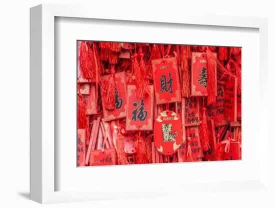 China, Jiansu, Nanjing. Confucius Temple (Fuzimiao), prayer plaques.-Rob Tilley-Framed Photographic Print