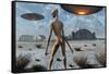 China Lake Military Base Where Aliens and Humans Work Together-null-Framed Stretched Canvas