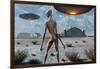 China Lake Military Base Where Aliens and Humans Work Together-null-Framed Art Print