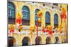 China, Macau, Tile Covered Streets at Chinese New Year-Terry Eggers-Mounted Photographic Print
