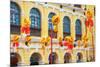 China, Macau, Tile Covered Streets at Chinese New Year-Terry Eggers-Mounted Photographic Print