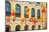 China, Macau, Tile Covered Streets at Chinese New Year-Terry Eggers-Mounted Photographic Print