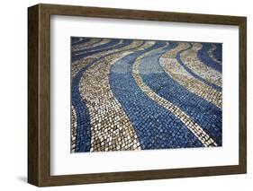 China, Macau, Tile Designs in Sidewalk-Terry Eggers-Framed Photographic Print