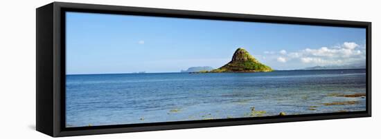 China Man's Hat, Oahu, Hawaii, USA-null-Framed Stretched Canvas