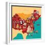 China Map and Travel.China Landmark Eps 10 Format-Sajja-Framed Art Print