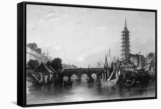 China Nanjing-Thomas Allom-Framed Stretched Canvas