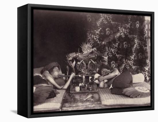 China, Opium Smokers-null-Framed Stretched Canvas