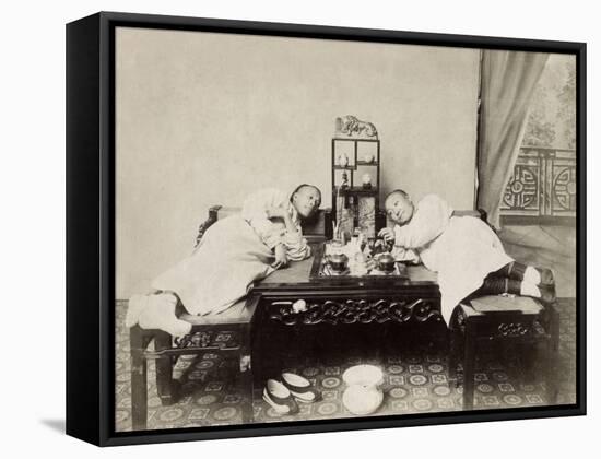 China, Opium Smokers-null-Framed Stretched Canvas